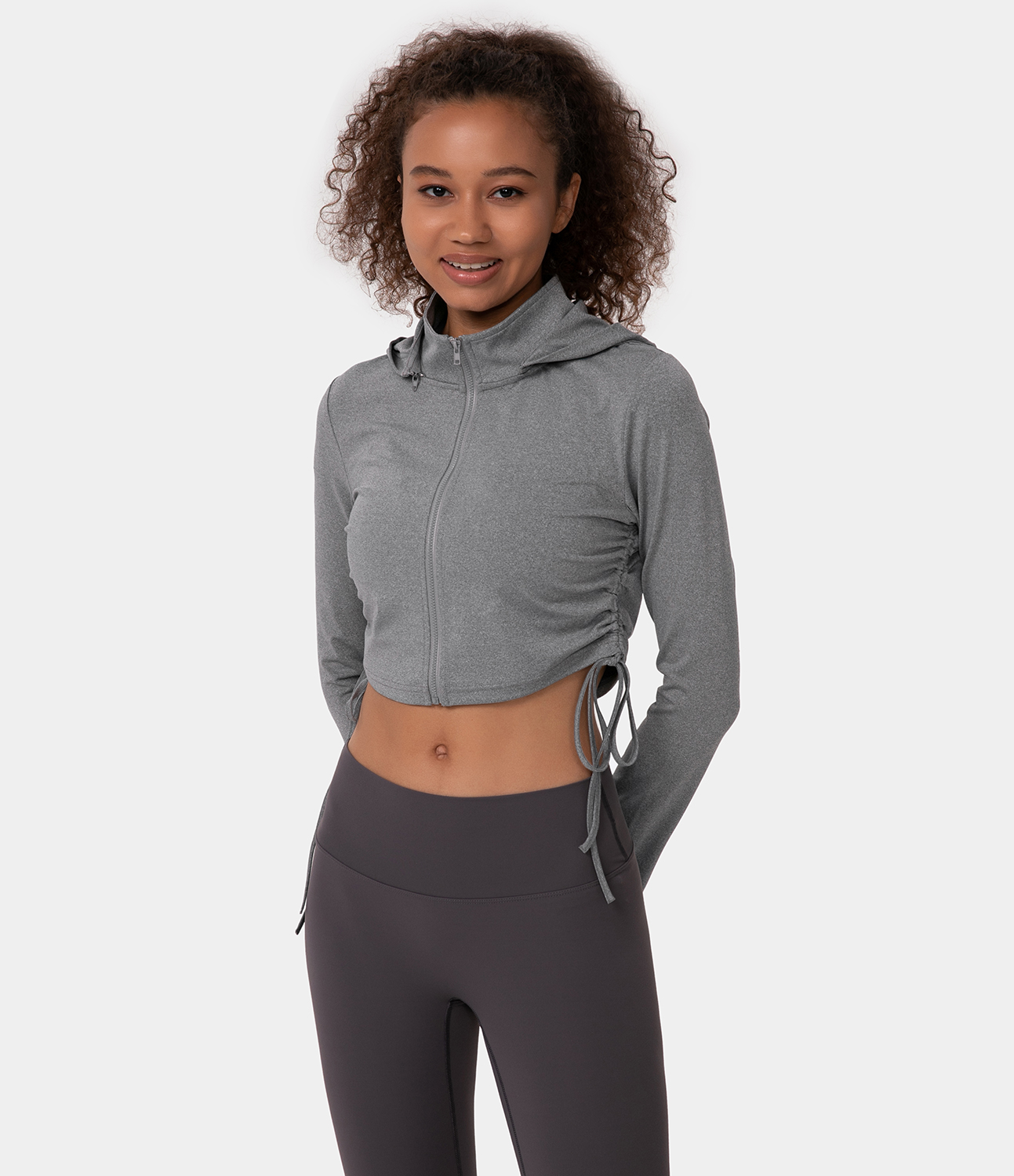 Halara Hooded Mock Neck Zip Up Drawstring Cropped Sports Sweatshirt Tank Top - Grey - golf tops halter top tunic tops sleeveless tops
Halara Hooded Mock Neck Zip Up Drawstring Cropped Sports Sweatshirt Tank Top - Grey - golf tops halter top tunic tops sleeveless tops