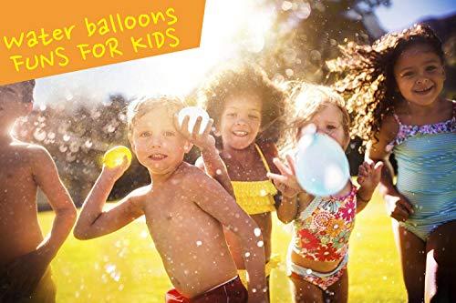 FEECHAGIER Water Balloons for Kids Girls Boys Balloons Set Party Games Quick Fill 444 Balloons 12 Bunches for Swimming Pool Outdoor Summer Fun 12
