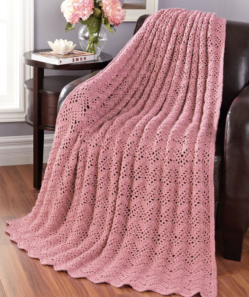 Free Lacy Bands Blanket Pattern – Mary Maxim Ltd