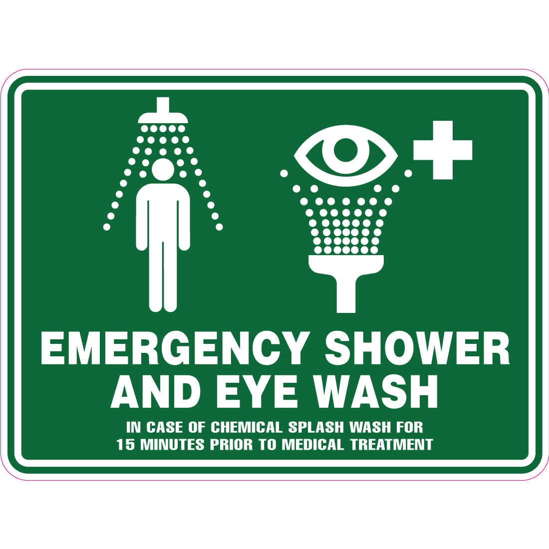 Emergency Shower And Eyewash Custom Signs Australia