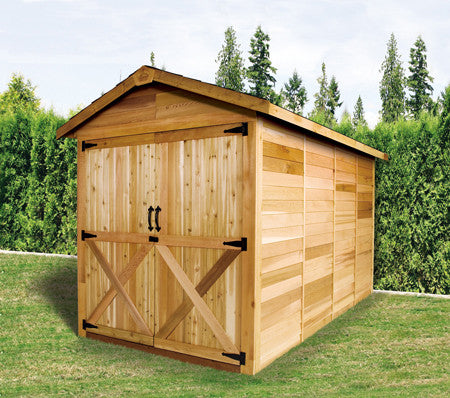 Large Wooden Sheds, Lawn Mower &amp; Motorcycle Storage Shed ...