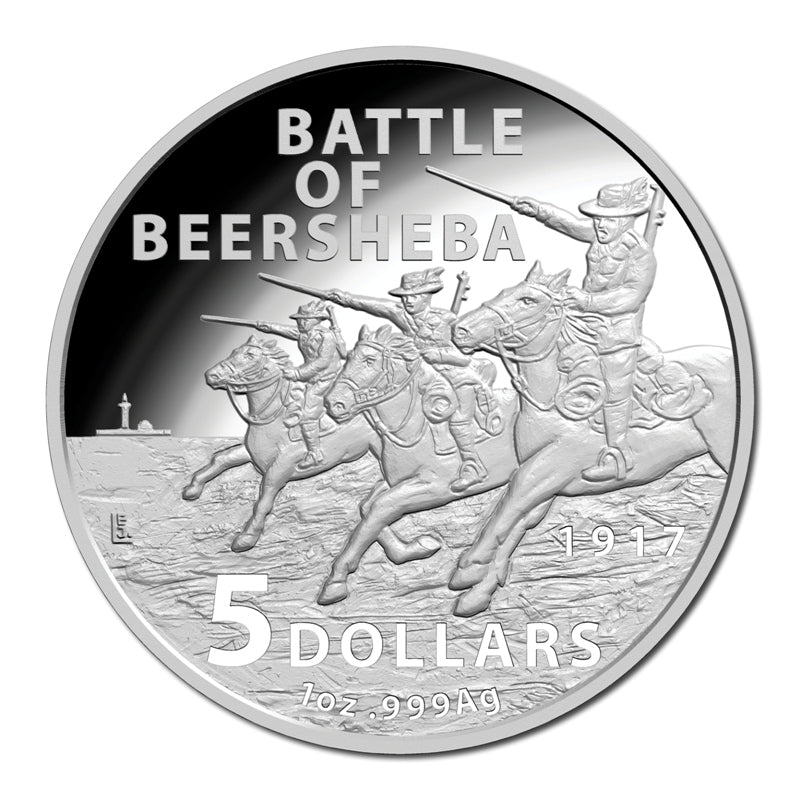 Battle of the Horsemen 2017 Australia Battle of Beersheba $1 Unc Carded Coin 