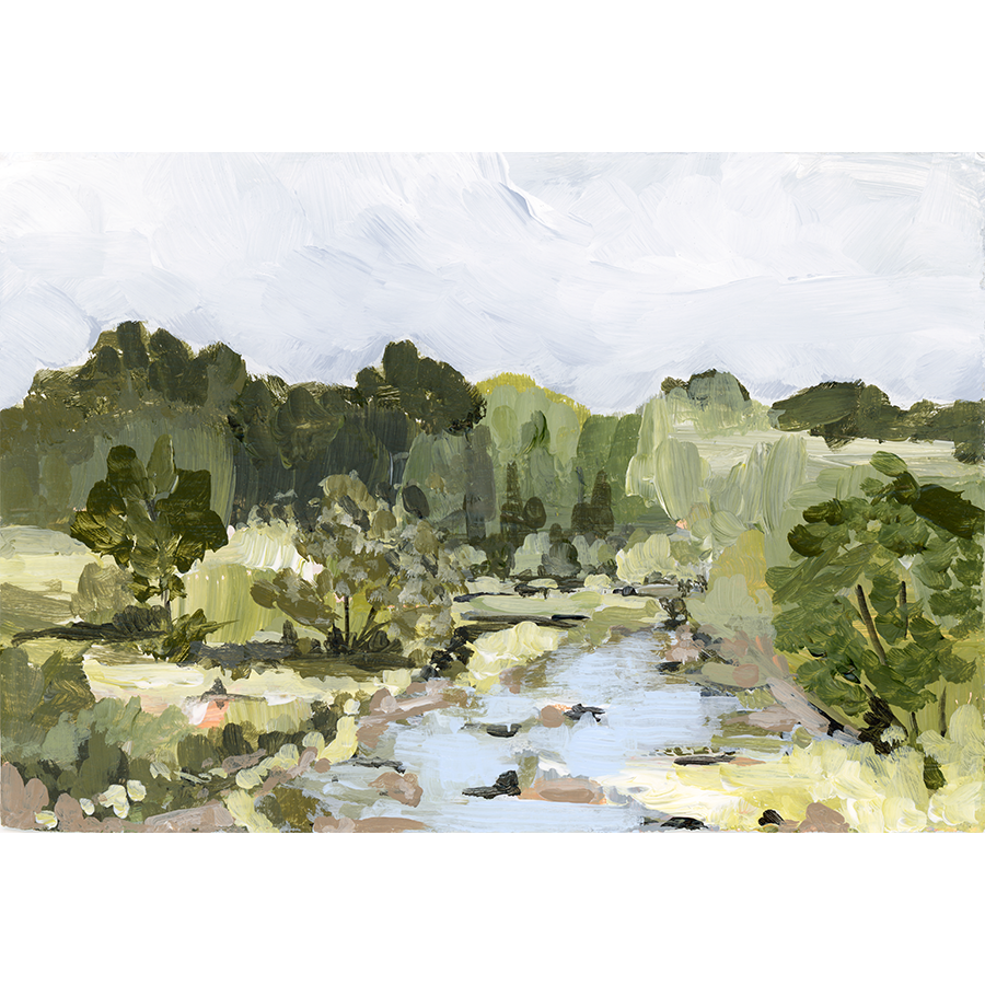 "Countryside Creek" Horizontal Canvas Print