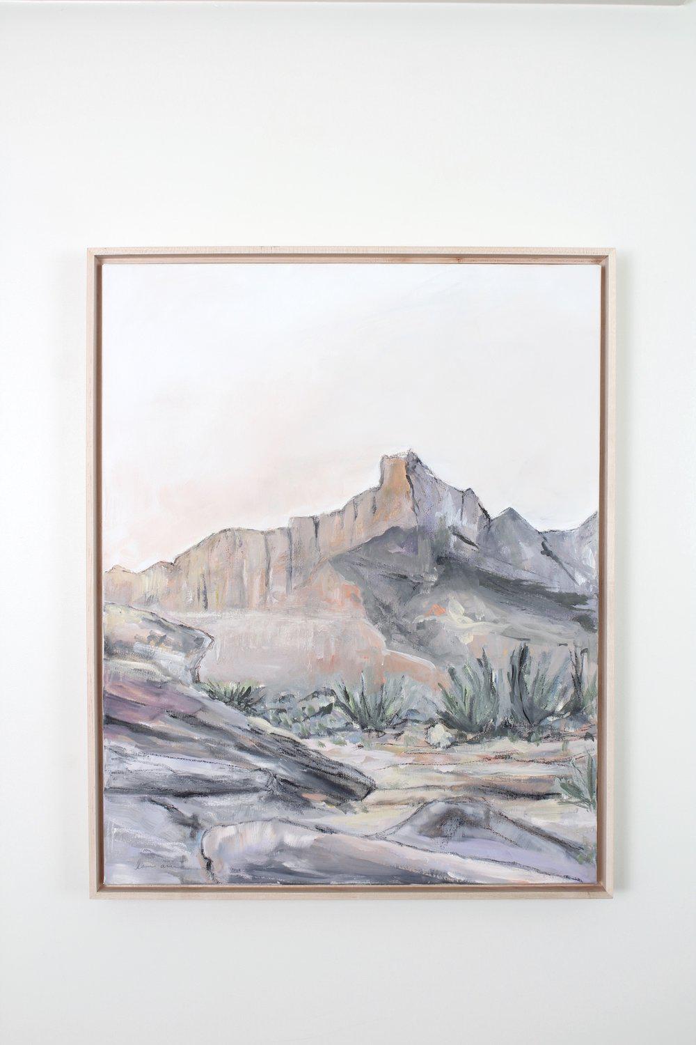 "Desert Sanctuary" Framed Acrylic Painting 24x30
