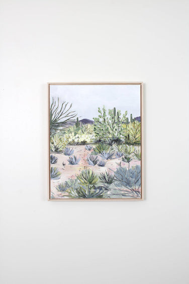 "Wild Desert" Framed Acrylic Painting 16x20