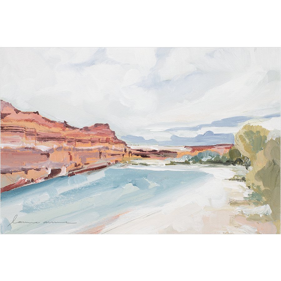 "River Canyon" Horizontal Canvas Print