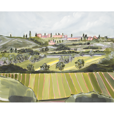 "Tuscan Hills" Horizontal Canvas Print