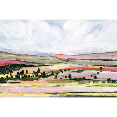 "Yellow Hills" Horizontal Canvas Print