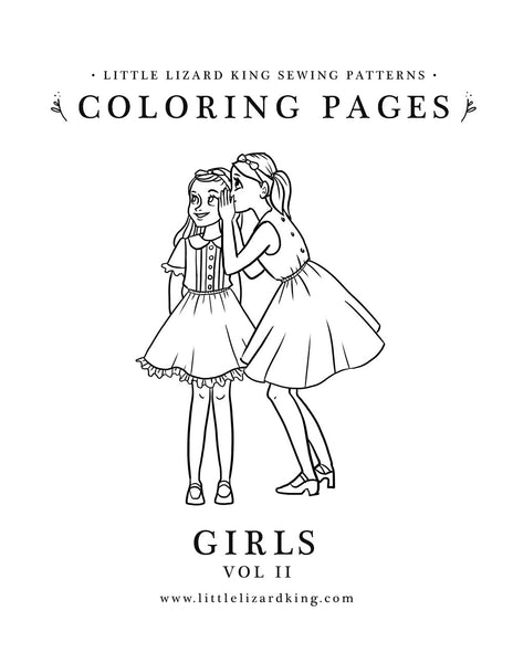 boy and girl coloring pages