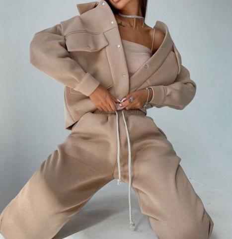 Women's jacket, jacket, casual pants suit