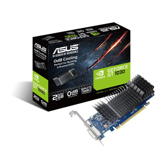 ASUS GEFORCE GT 1030 2GB GDDR5 LOW PROFILE FOR SILENT HTPC BUILD GRAPHICS CARD-GRAPHICS CARD-Makotek Computers