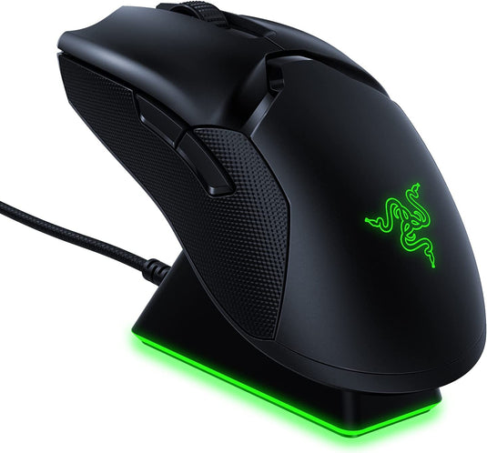 RAZER VIPER ULTIMATE BLACK WITH CHARGING DOCK WIRELESS GAMING MOUSE-MOUSE-Makotek Computers