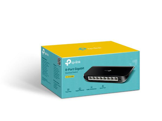 TP-LINK TL-SG1008D 8-PORT UNMANAGED GIGABIT DESKTOP SWITCH-SWITCH-Makotek Computers