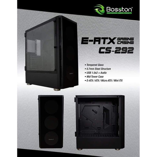 BOSSTON E-ATX CS-292 GAMING CASE-PC CASE-Makotek Computers