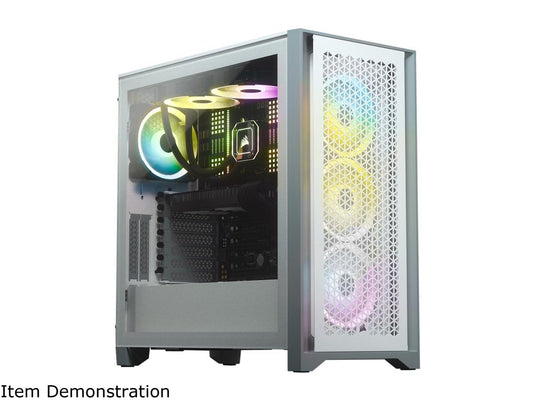 CORSAIR CS-CC-9011201-WW 4000D AIRFLOW TEMPERED GLASS MID TOWER WHITE PC CASE-PC CASE-Makotek Computers