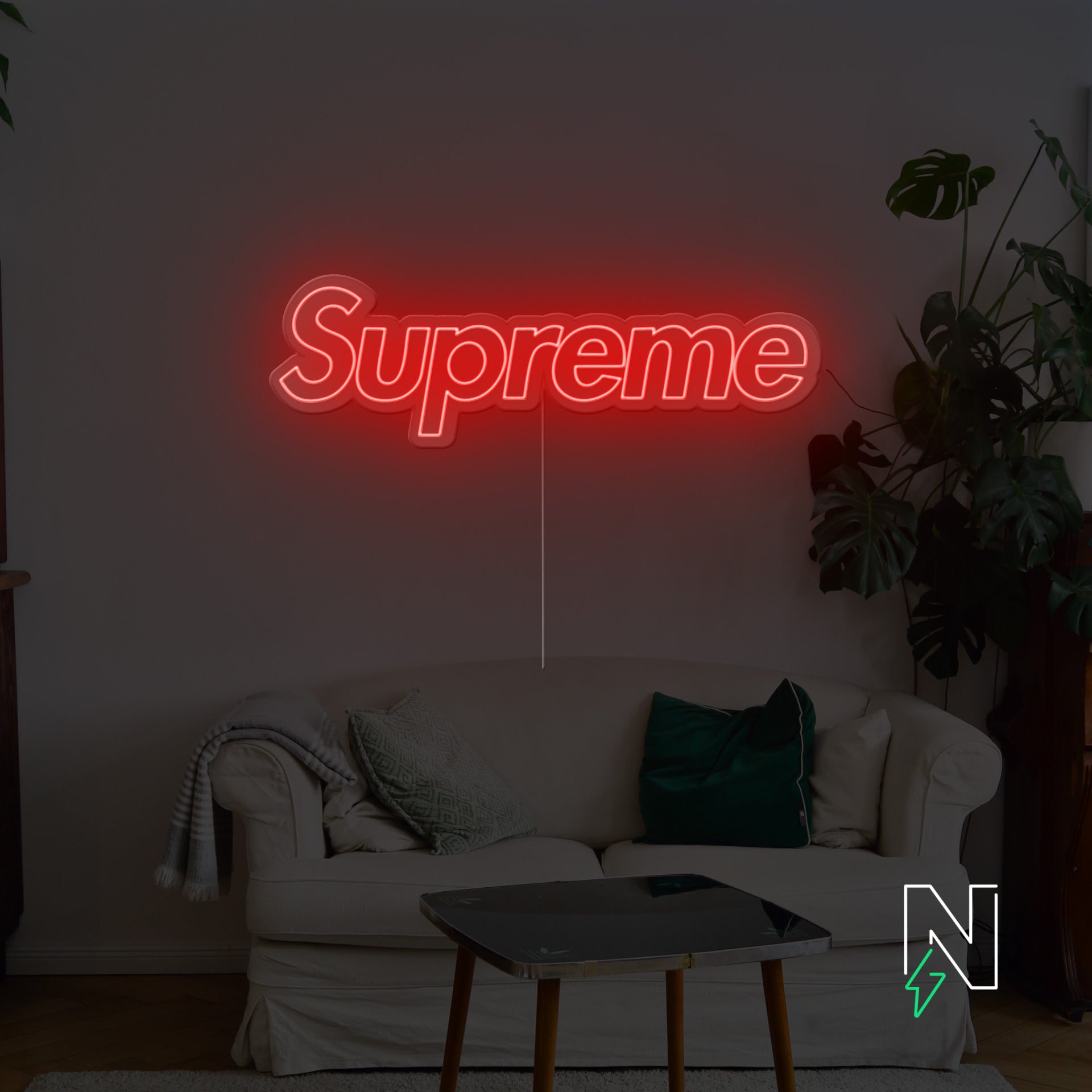 supreme light up sign