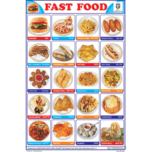 indian food items clipart of children