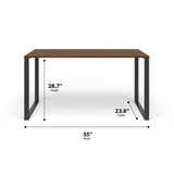 HON Basyx 55” Commercial-Grade Executive Desk