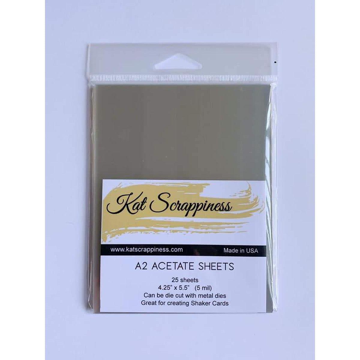 A2 Acetate sheets from Kat Scrappiness.com