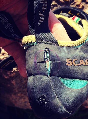 How to alter your climbing shoe to fix heel pain