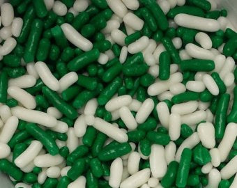 Jimmies Green & White 4 Oz
