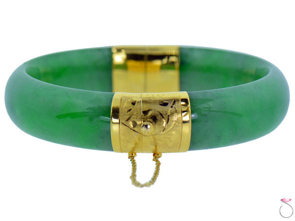 hinged jade bracelet