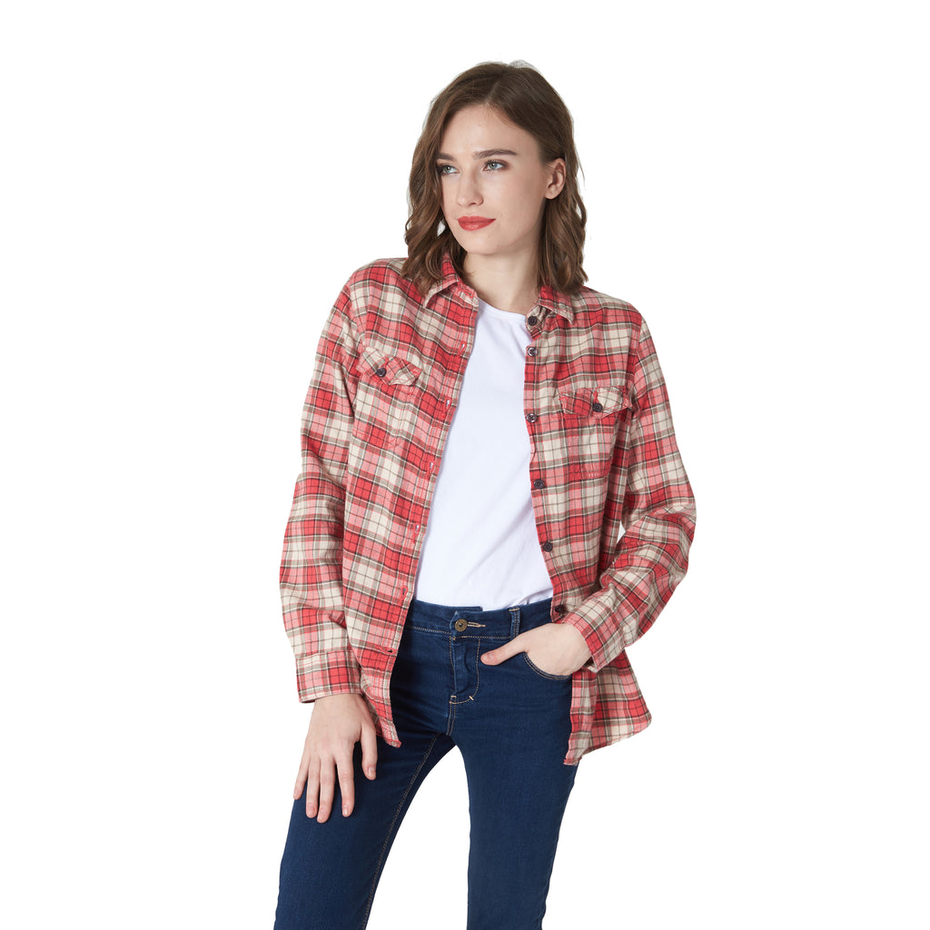 Womens Flannel Cotton Shirt – Maksactivewear