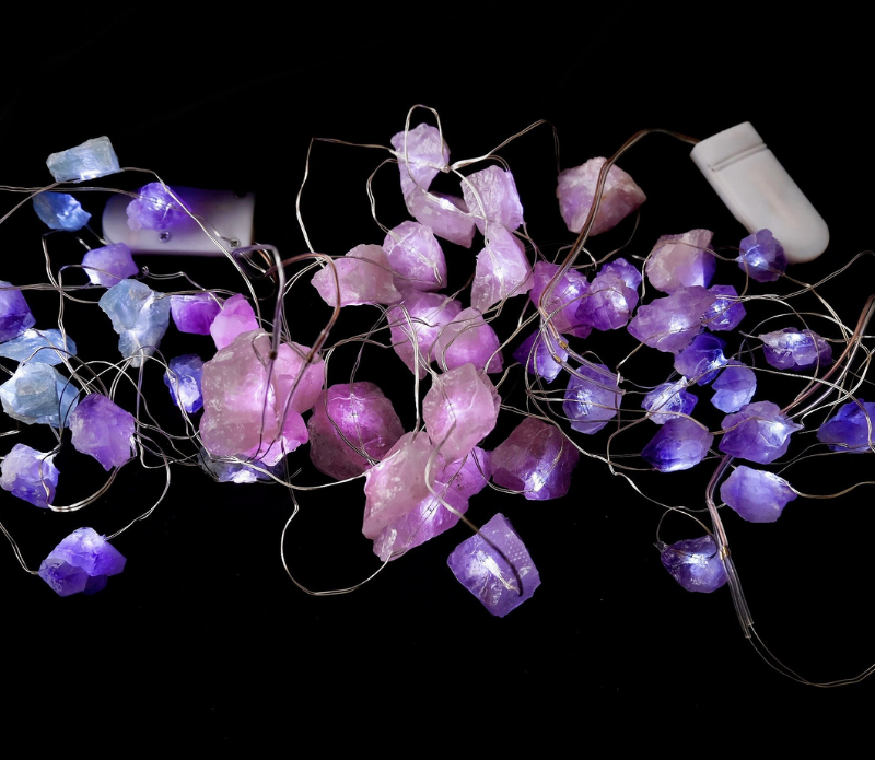 amethyst fairy lights