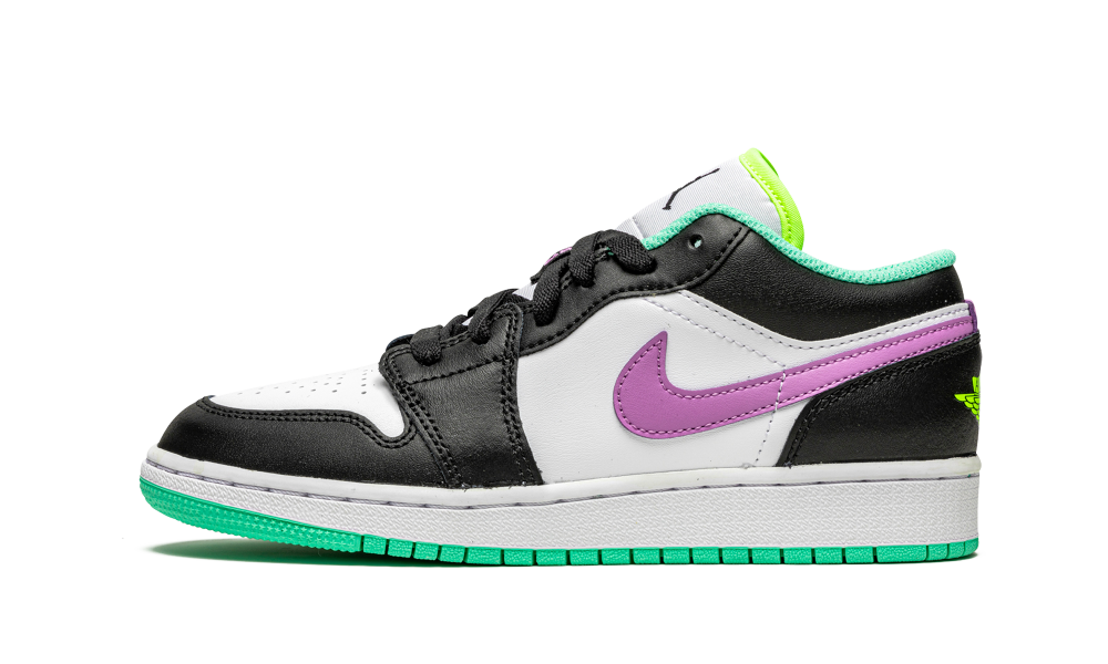 Air Jordan 1 Low Green Glow Violet 