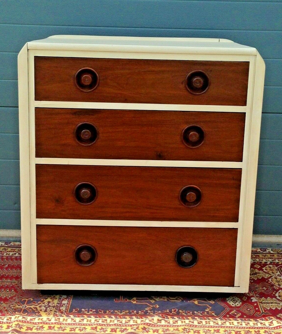 201.....Upcycled Art Deco Style Chest Of Drawers / Art Deco Chest ( SOLD )