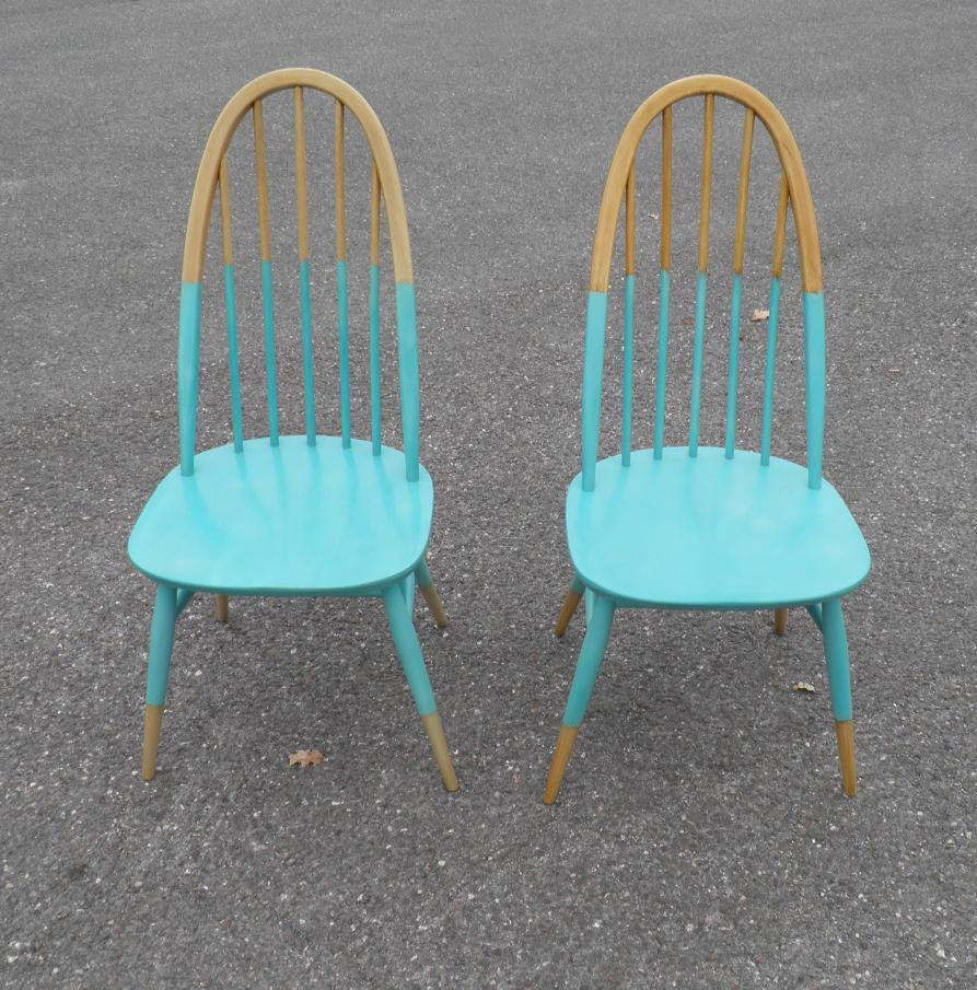 PAIR OF ERCOL QUAKER WINDSOR CHAIRS