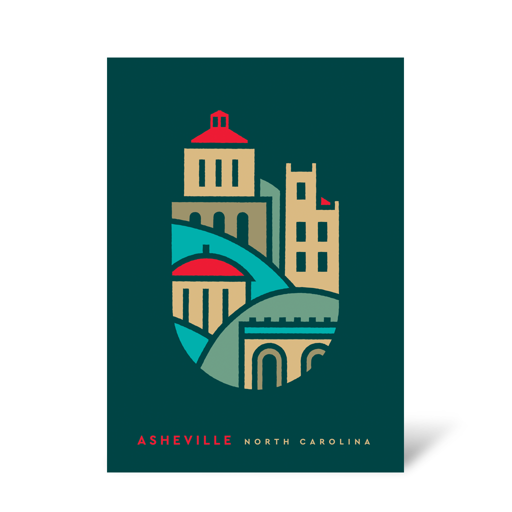 AVL Greeting Cards Downtown Set Asheville Merch Company