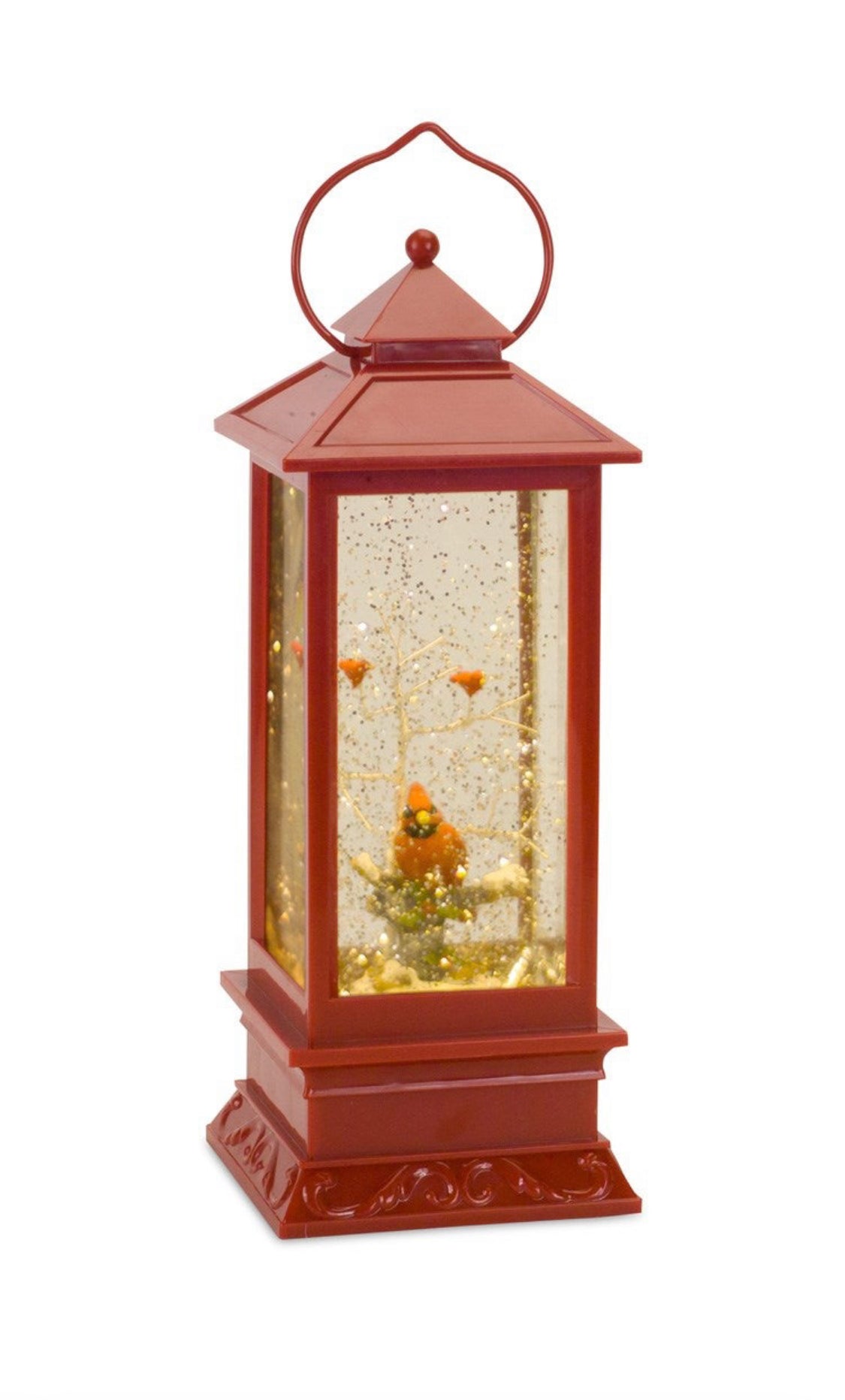 Lighted Cardinal Snow Globe