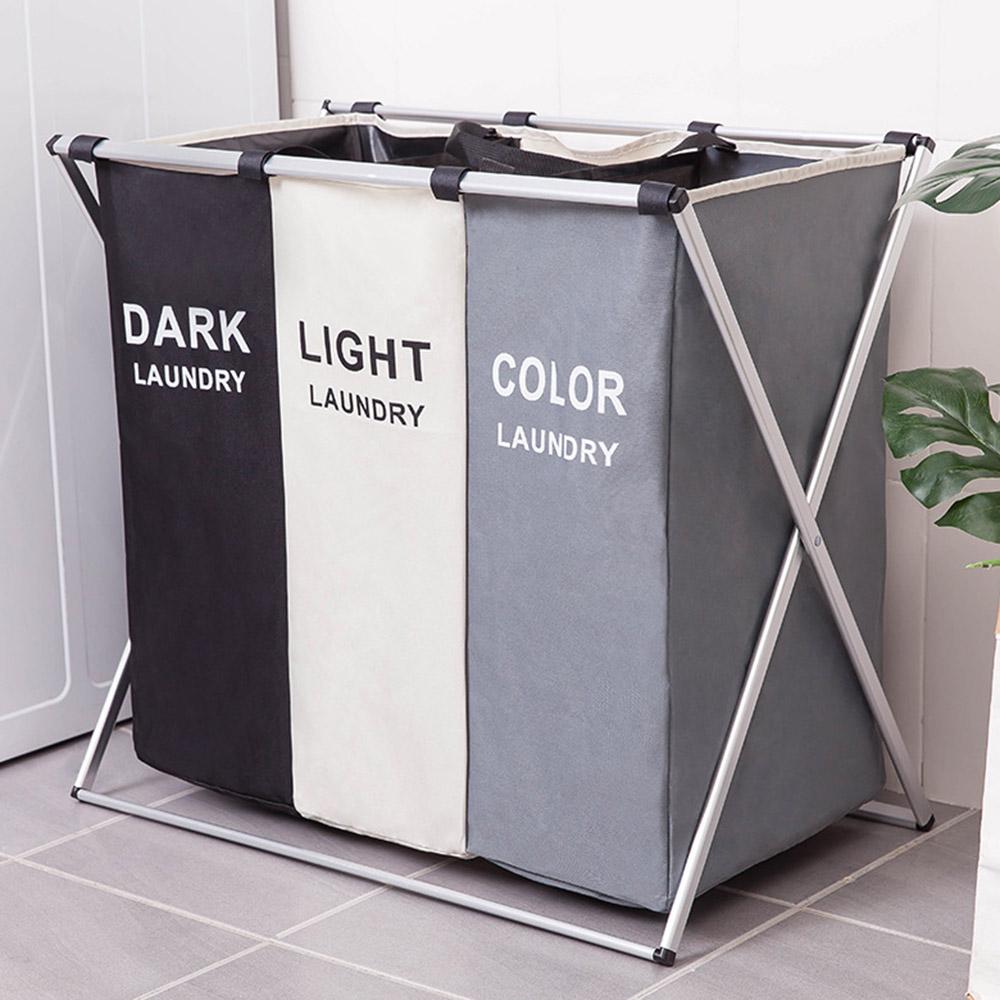 laundry basket separate compartments