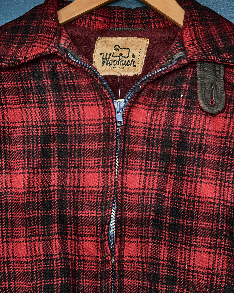 1970s Woolrich Shadow Plaid Zip Jacket – Coffee and Clothing