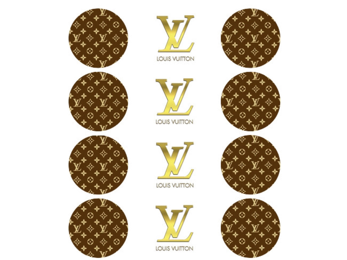 Louis Vuitton Print Edible Image for Cake or Cupcakes, Louis Vuitton  Supreme, Louis Vuitton Strips