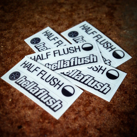 Half Flush / Hellaflush sticker set