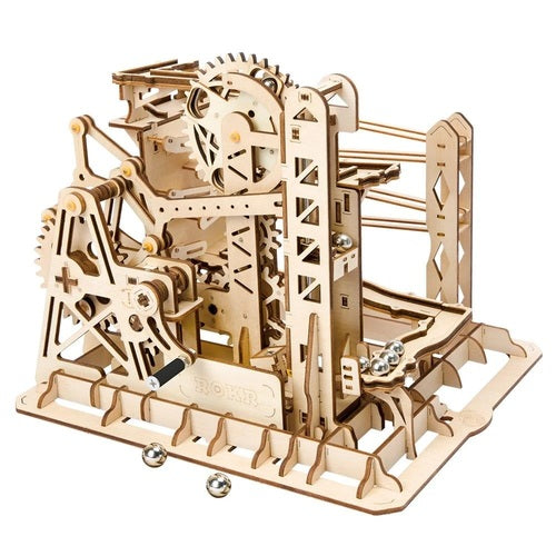 ROBOTIME 3D Wooden Puzzle Marble Run Mechanical Model Kits DIY Gift for Teens 