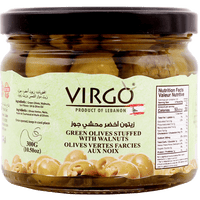 GREEN OLIVES STUFFED WITH WALNUTS