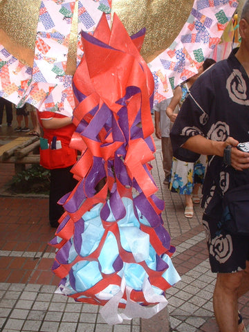 Paper trash bag, kuzukago, for Tanabata Festival in Japan