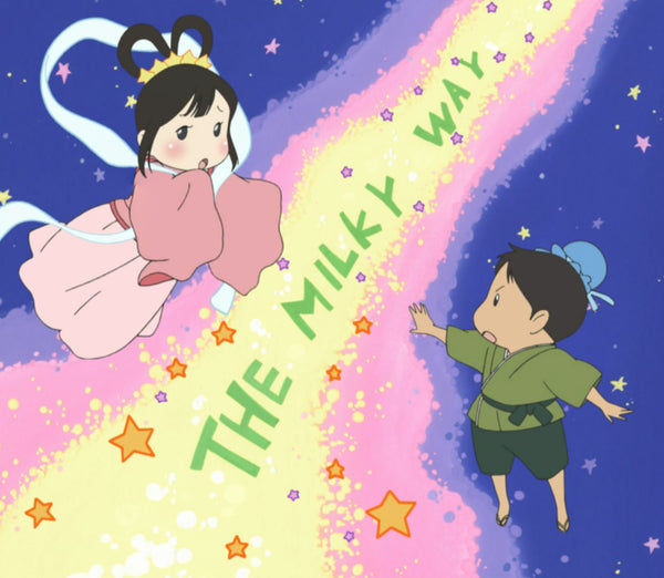 Orihime and Hikoboshi separated during Tanabata in Japan