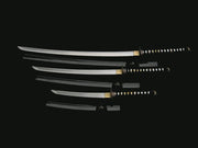 Set Katana Wakizashi Tanto 1045 carbon čelik - kick-ass.eu