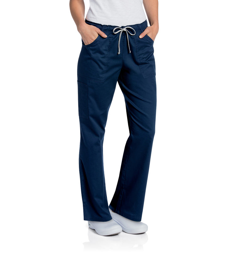 Landau Women's All Day Full Elastic Cargo Scrub Pant