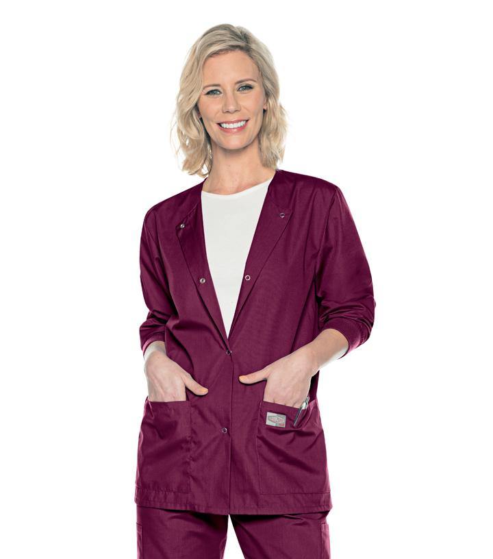 Scrubzone Women's Jacket With Knit Cuffs