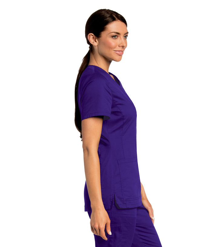 Landau All Day Y-Neck Scrub Tunic 4143