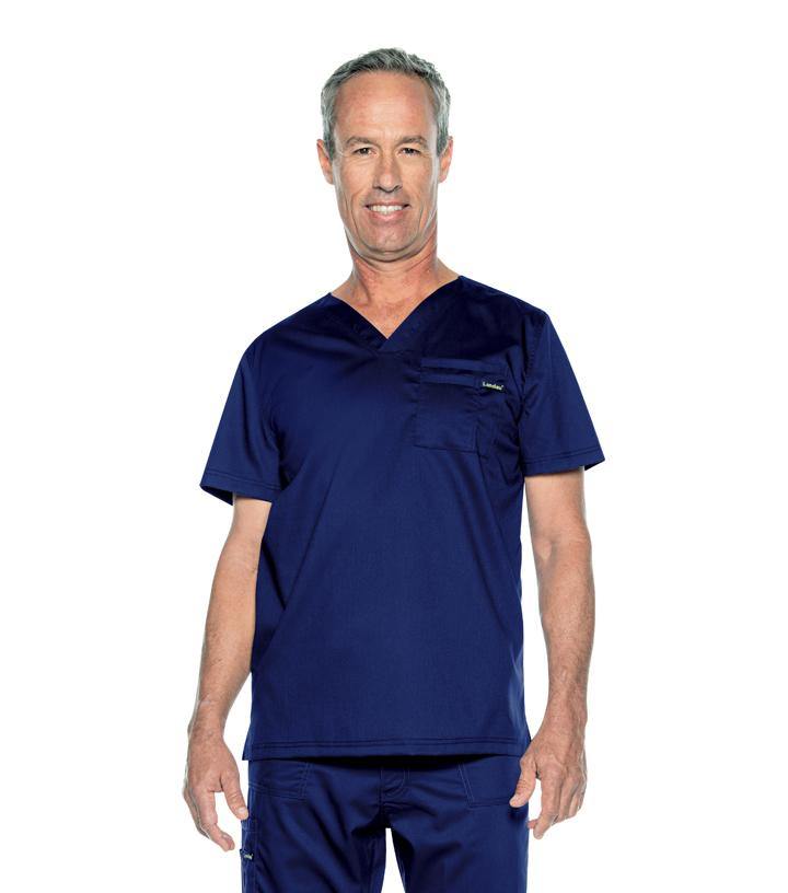 Landau Proflex Men's V Neck scrubTop - scrubz.com
