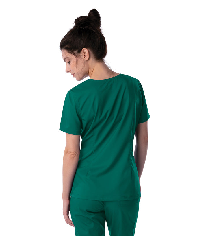 Landau Womens Modern Faux Surplice Tunic 4161