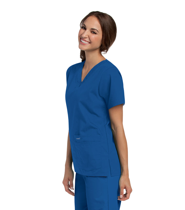 Landau Women's V Neck Scrub Top