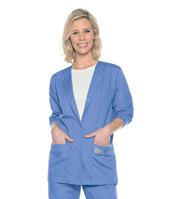 Scrubzone Women's Jacket With Knit Cuffs