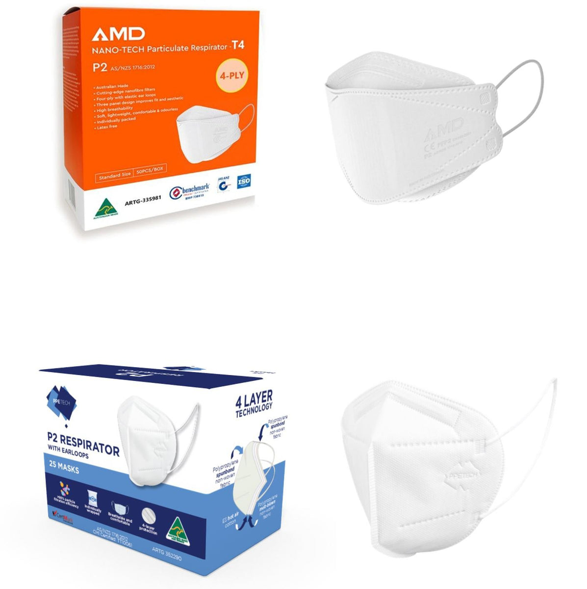 P2 Face Masks | Respirator P2 Face Masks Online Australia – AusMed Health